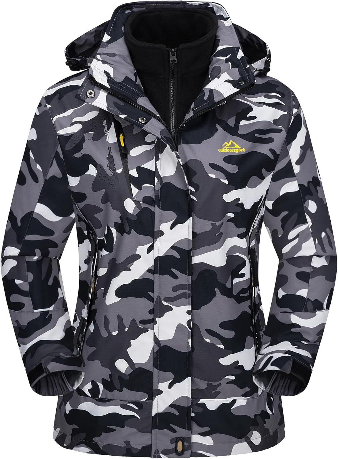 Detalle de MAGCOMSEN MCS1305-32 Women’s 3-in-1 Waterproof Ski Jacket with Fleece