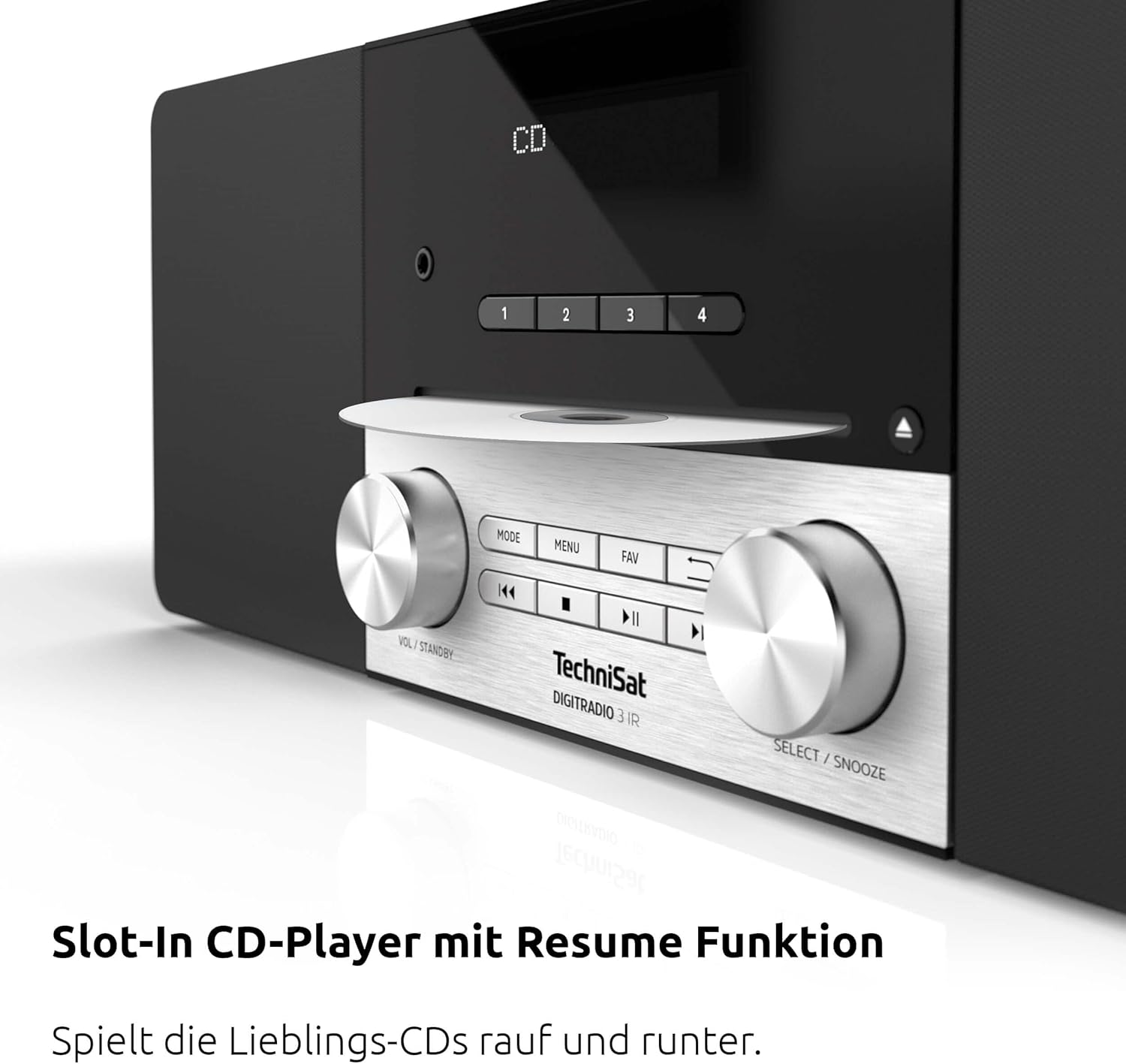 Thumbnail 5 de TechniSat DIGITRADIO 3 IR Kompaktanlage: DAB+-Radio mit CD-Player, Bluetooth & Internetradio