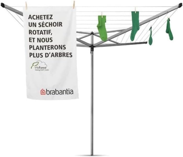 Detalle 2 de Brabantia Tendedero Rotary Essential 50m ☀️ Resistente y Antideslizante