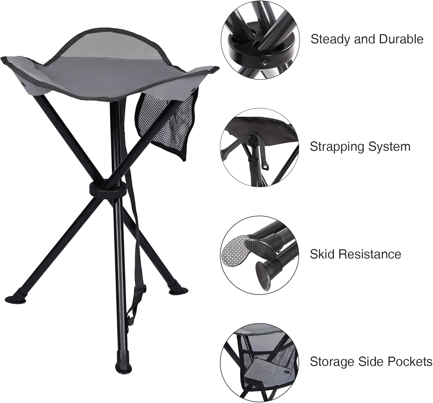 Thumbnail 5 de Portal Folding Stool 102 kg capacity camping stool