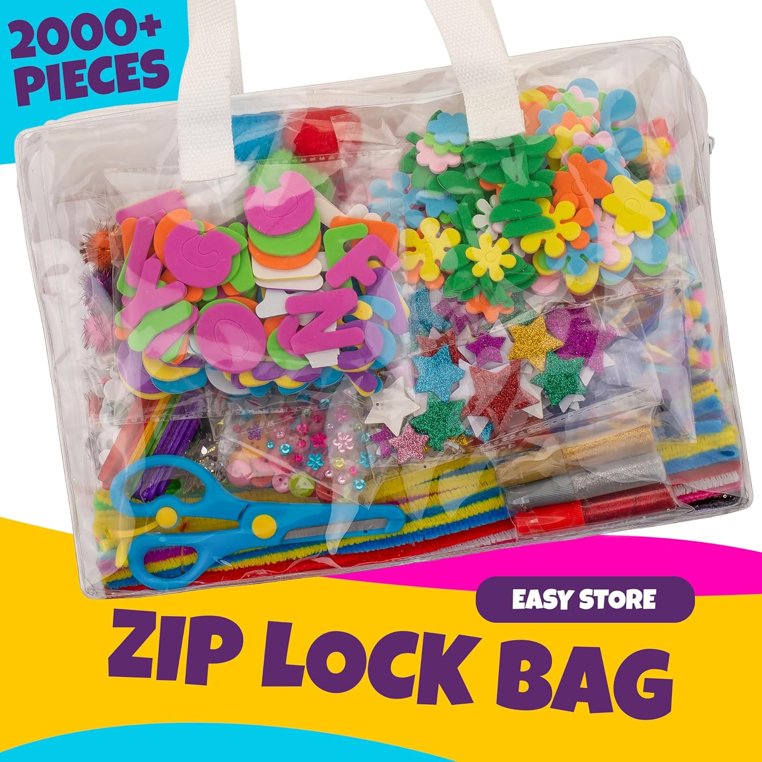 Thumbnail 3 de Blue Squid Sac Activités Manuelles pour Enfants – Maxi 2000 Pcs, Kit Loisir Créatif