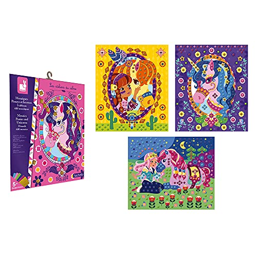 Thumbnail 7 de Janod - Coffret Mosaïques en Mousse Poneys et Licornes – Les Ateliers du Calme (J07957)