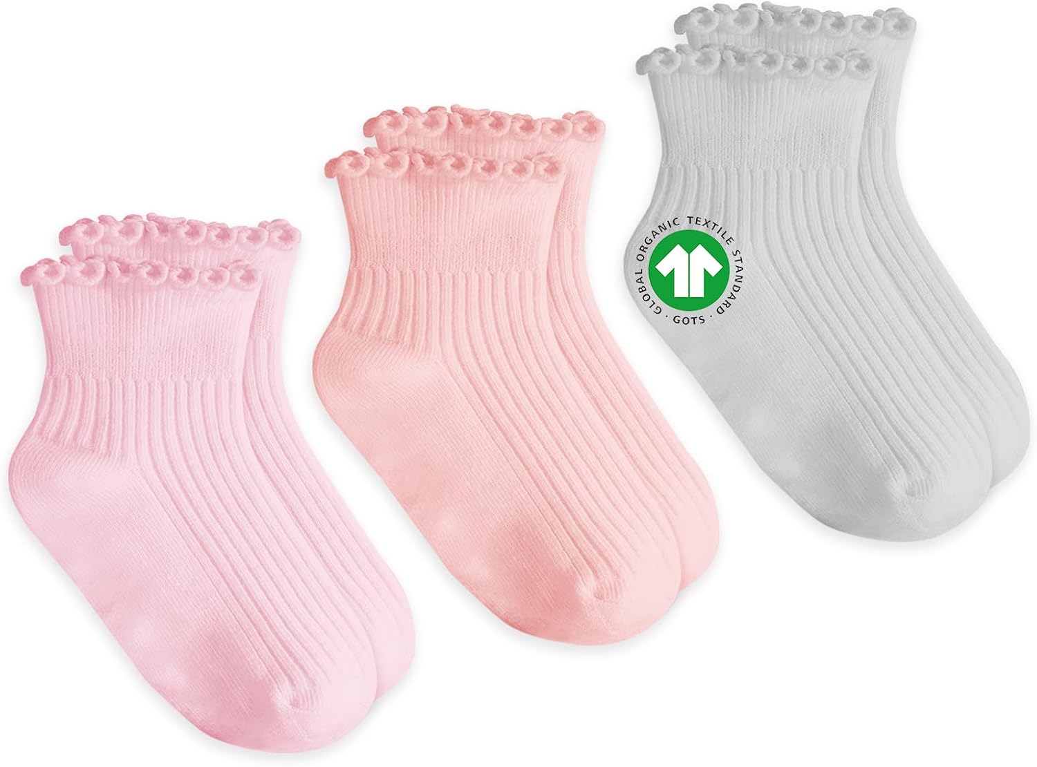 Detalle de ORGANICOT Ruffle Socks, Organic Cotton