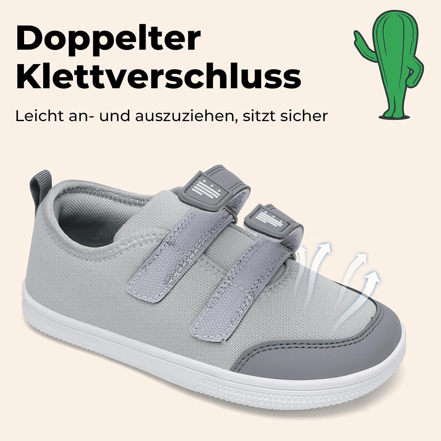 Detalle 2 de SAGUARO Barfußschuhe Kinder – Atmungsaktiv, rutschfest & Zero-Drop mit breiter Zehenbox (Gr. 25–35)
