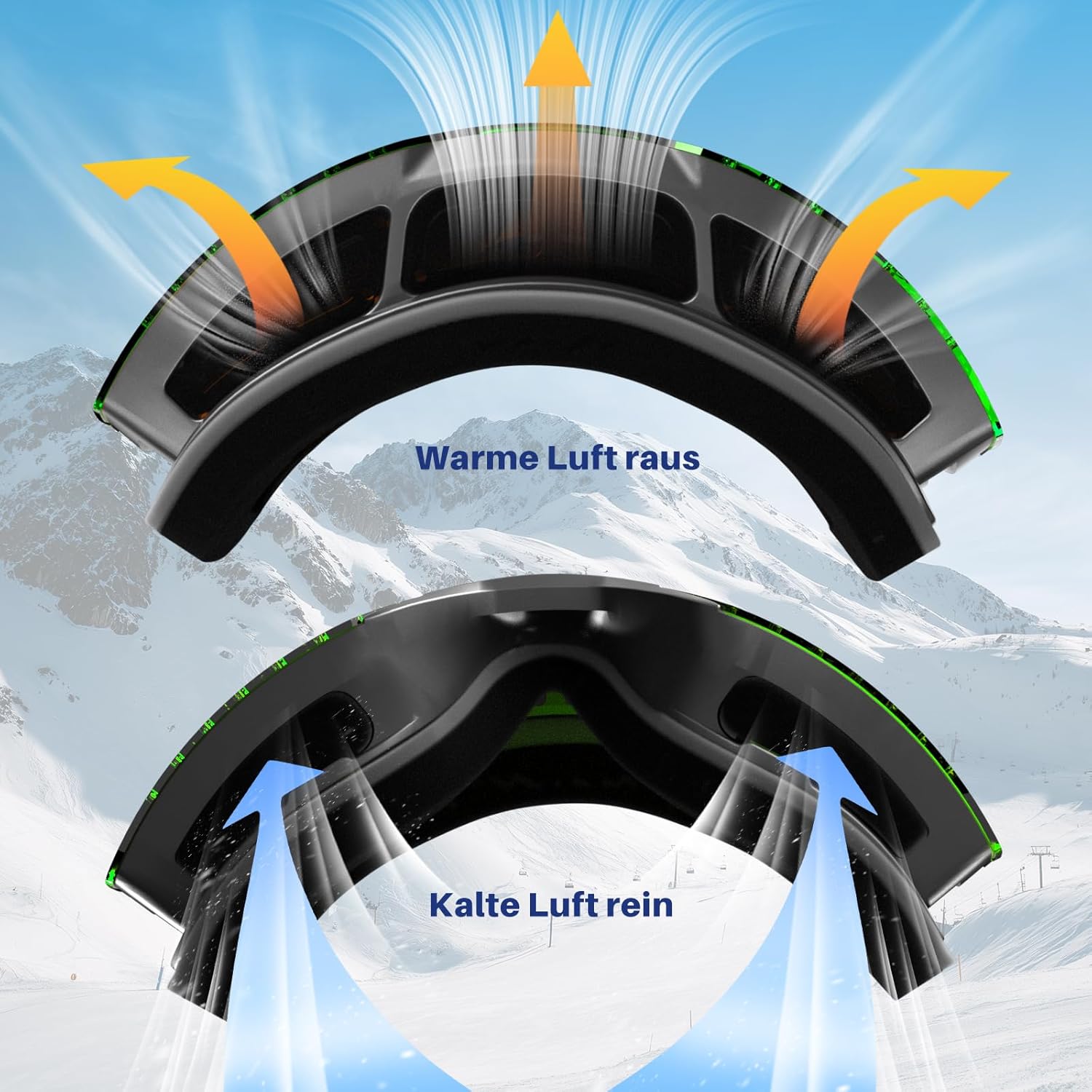 Thumbnail 4 de tekkapoi Skibrille FJ028B OTG Glaswechsel