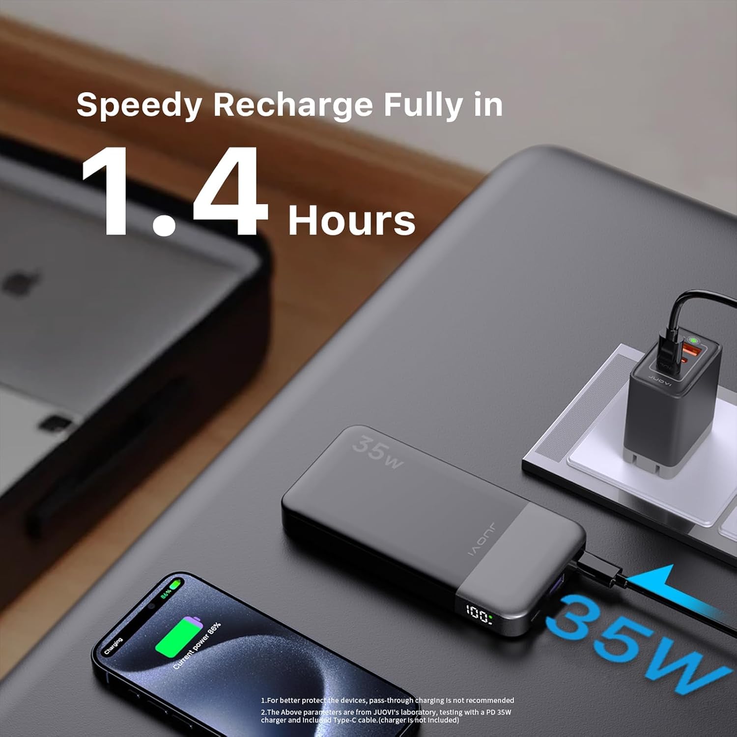 Detalle de JUOVI Power Bank 35W