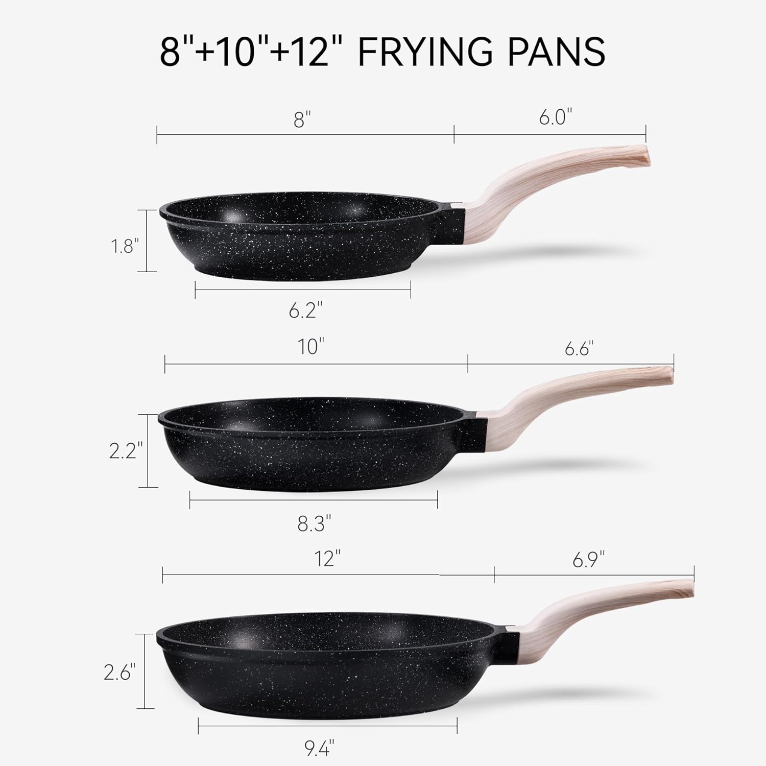 Detalle 2 de CAROTE Non Stick Frying Pan Set