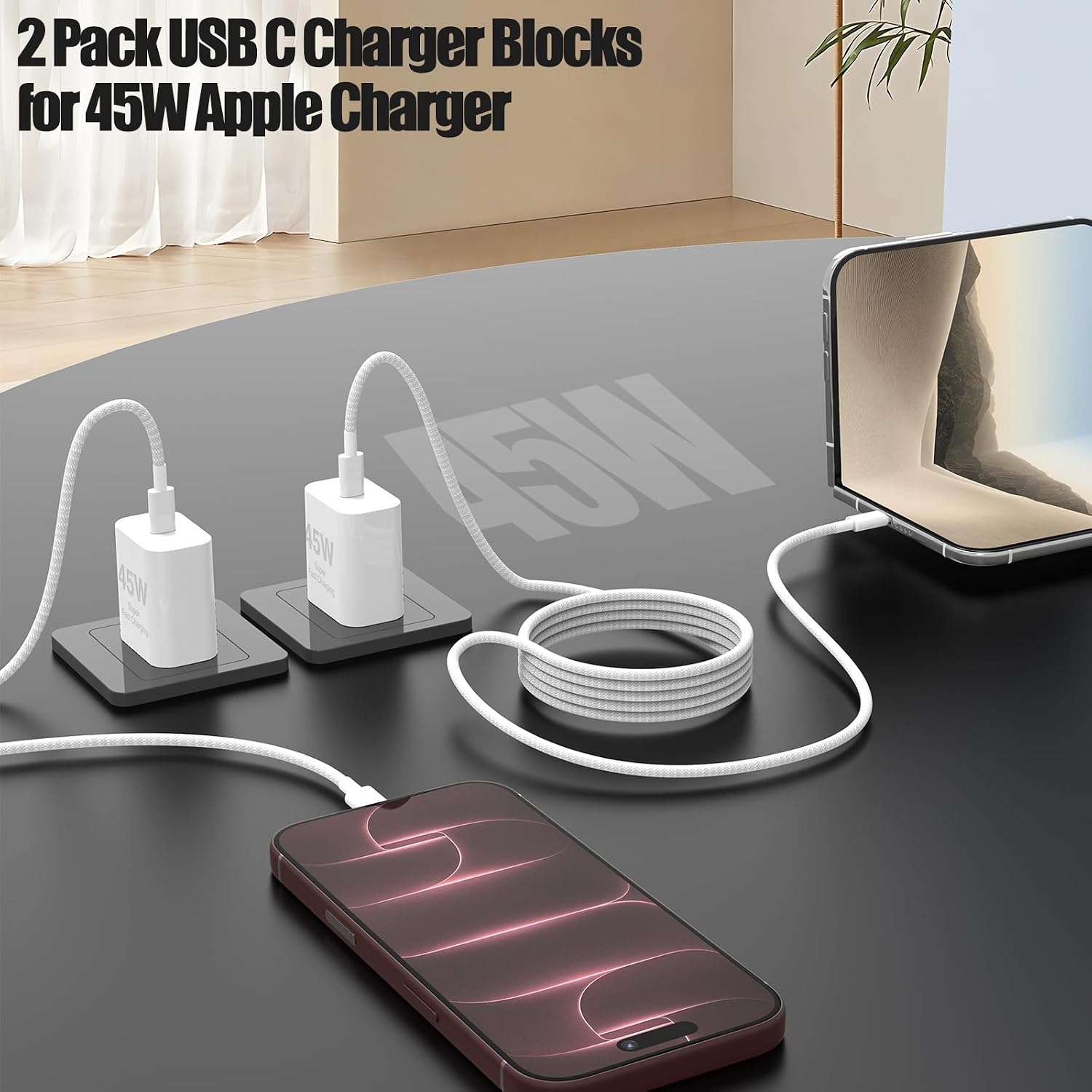 Thumbnail 4 de 40W USB C Fast Charger 2-Pack for iPhone
