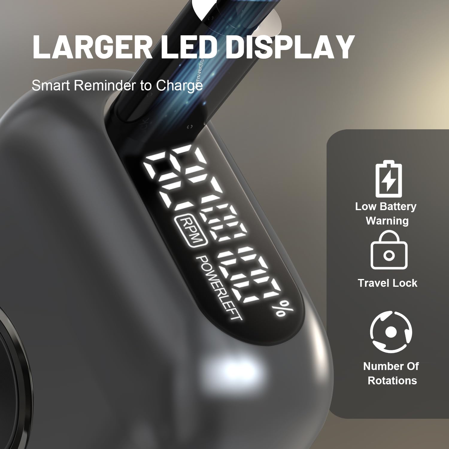 Detalle de NKTMXY Electric Foil Shaver for Men, 4 Floating Blades, LED Display, Wet/Dry