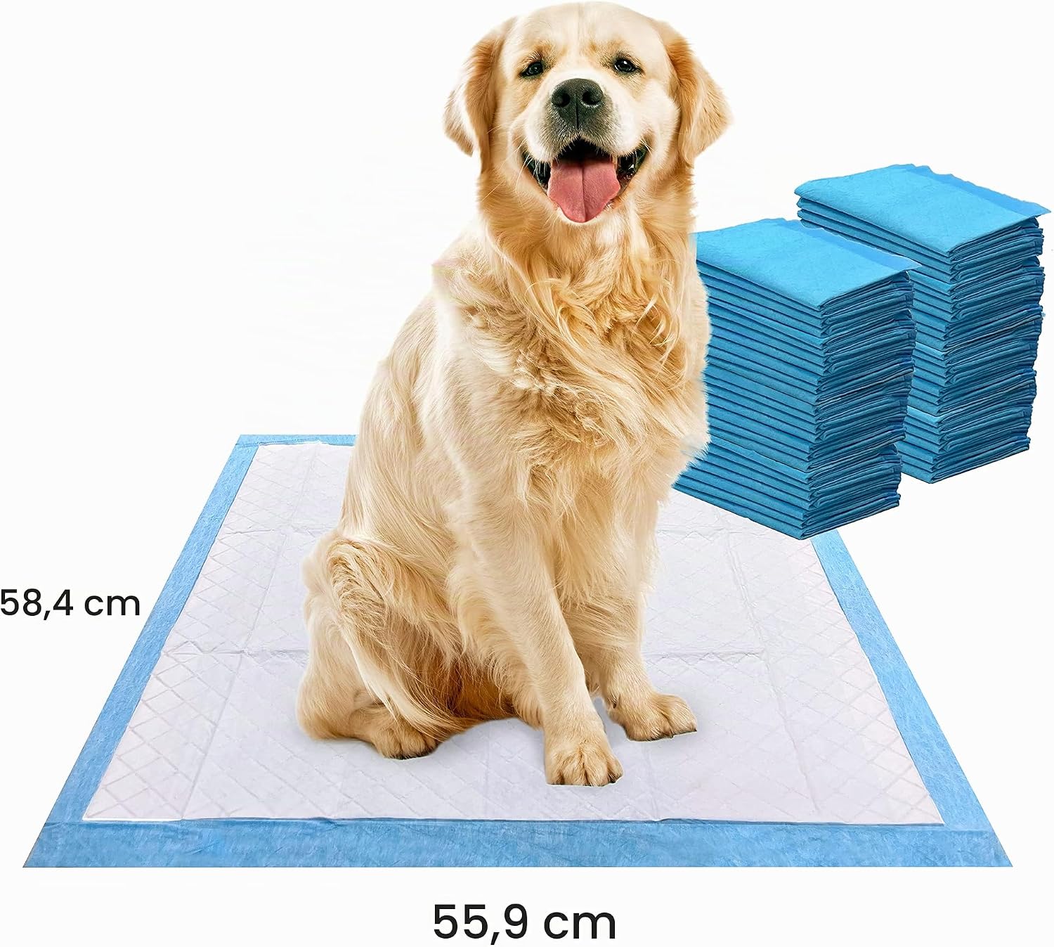Detalle 2 de Four Paws Wee Wee Pads – podkłady dla szczeniąt, 5 warstw, 58 × 56 cm, 50 szt.