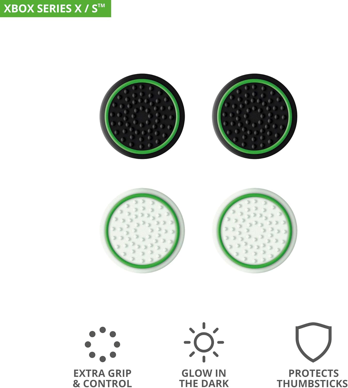 Thumbnail 3 de Trust Gaming GXT 267 4-pack Xbox Thumb Grips (Glow in the Dark) for Series X/S Controllers