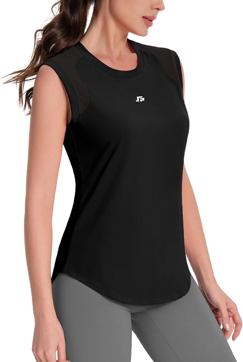 Detalle de ANGEL CITIZ Gym Sleeveless Top for Women with UPF 50+