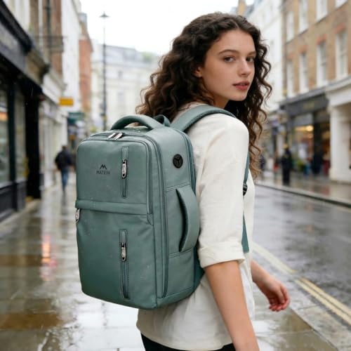 Thumbnail 6 de MATEIN Mochila 40x30x20 Verde para Ryanair: cabina práctica para viajes cortos