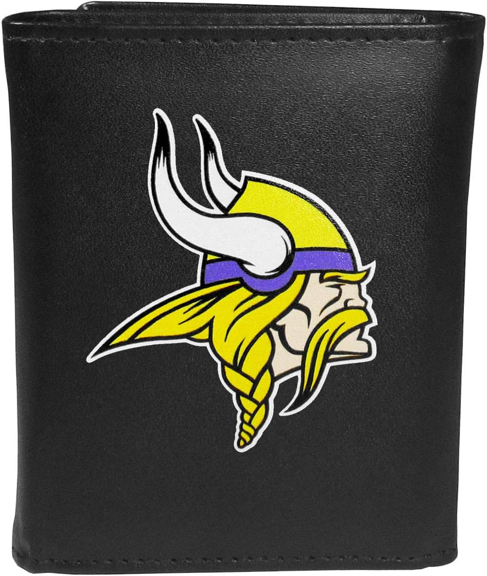 Detalle de Siskiyou NFL Miami Dolphins Tri-Fold Wallet (SportsLeather) with ID Window, Large Logo