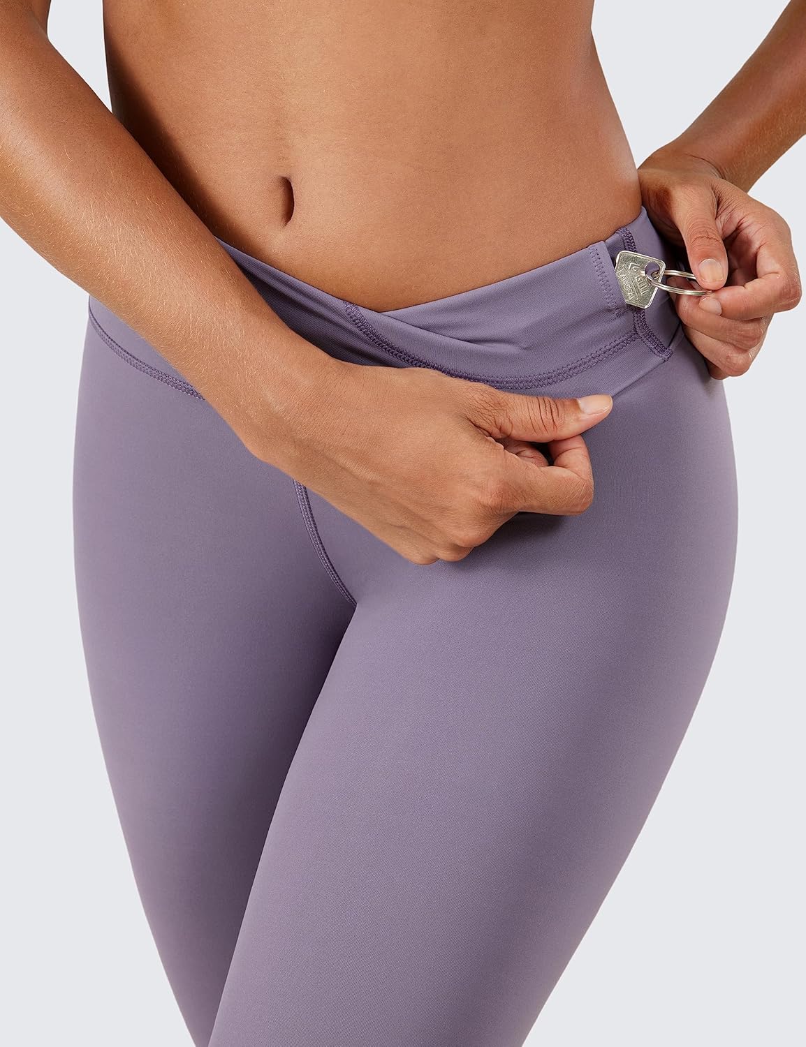 Thumbnail 2 de CRZ YOGA Femme Legging de Sport Elastique Pantalons Taille Haute pour Gym avec Poche