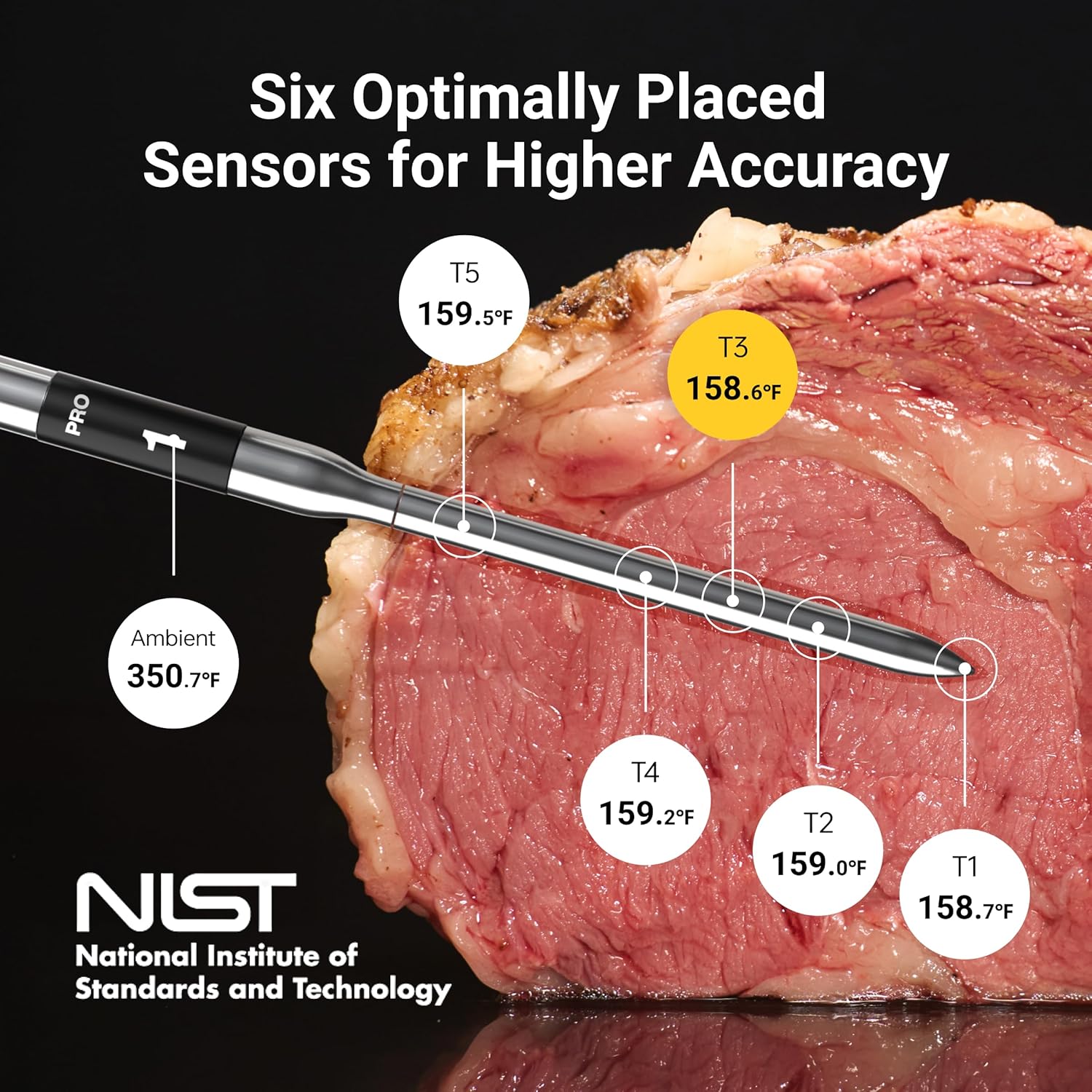 Thumbnail 4 de ThermoMaven Smart Meat Thermometer with 6 Sensors ⚡