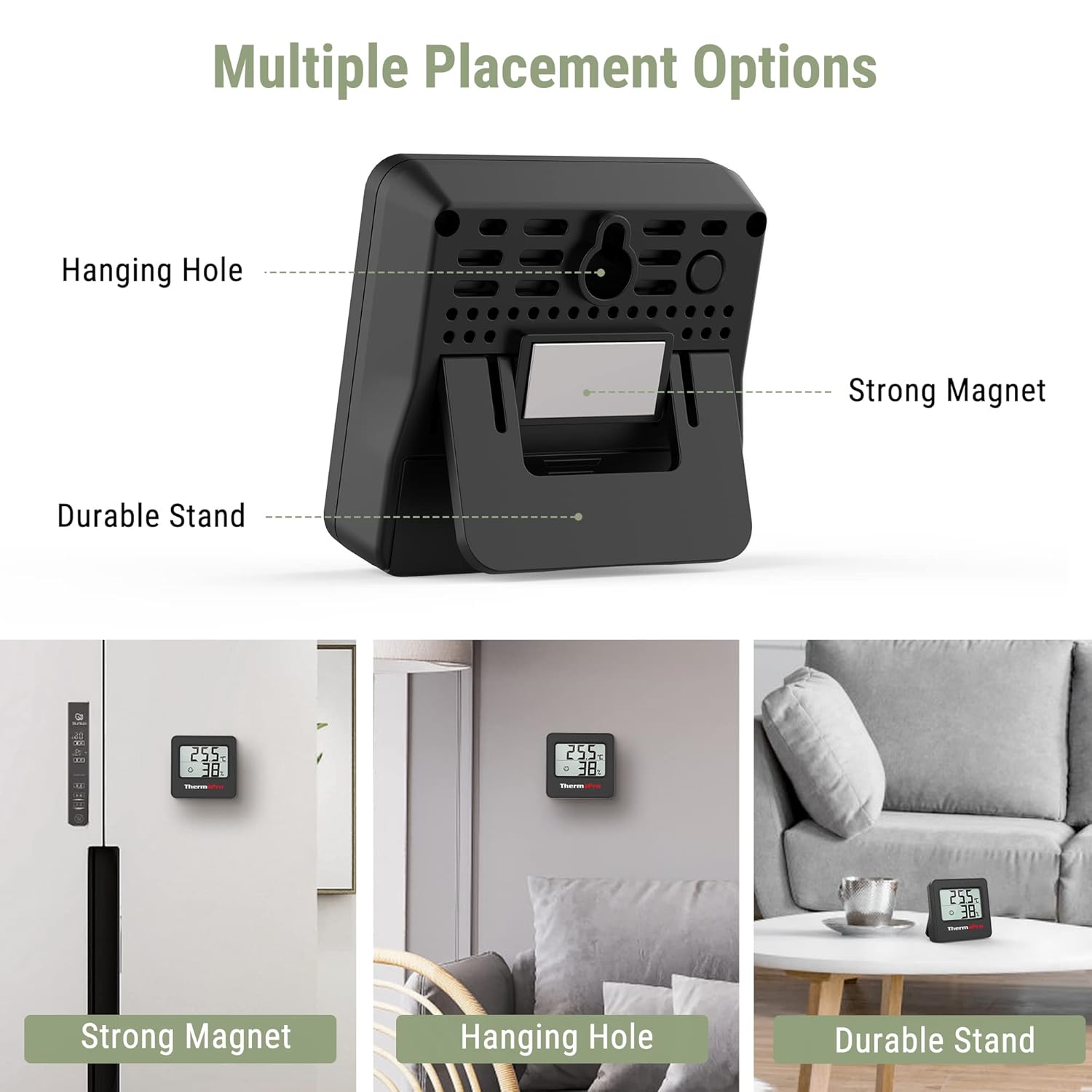 Thumbnail 5 de ThermoPro TP157 Indoor Hygrometer for Home