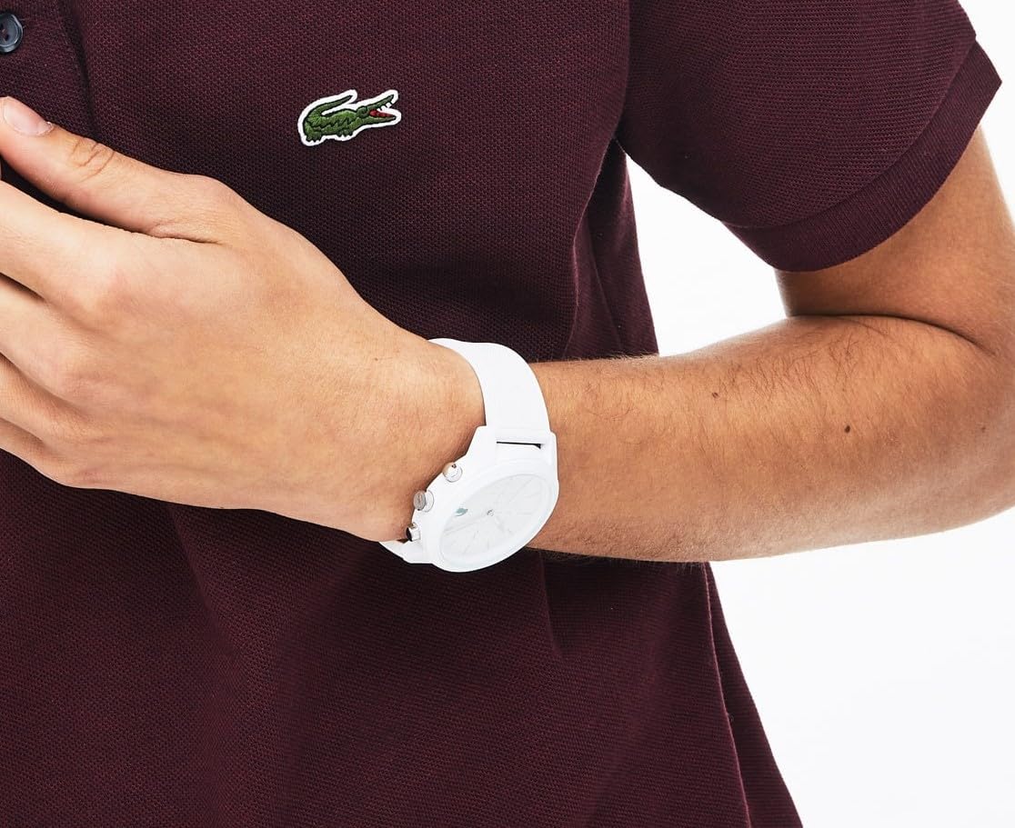 Thumbnail 3 de Lacoste Orologio da Uomo con Cronografo al Quarzo, Collezione Lacoste 12.12, Cinturino silicone bianco