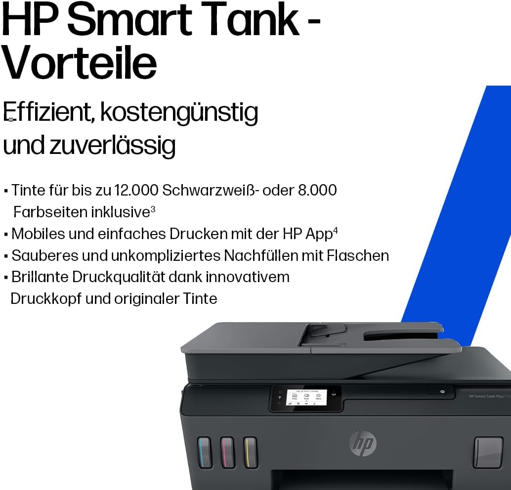 Thumbnail 2 de HP Smart Tank Plus 570 3-in-1 Multifunktionsdrucker (WLAN, ADF, Touchscreen) – inkl. 3 Jahre Tinte und 3 Jahre Garantie