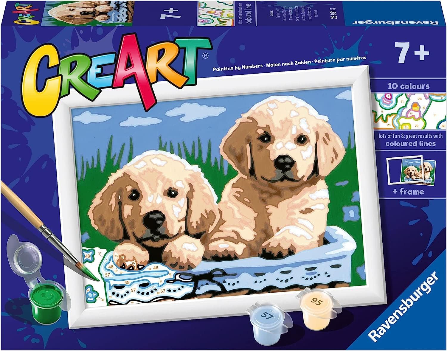 Detalle de Ravensburger Creart Classic Cani Retriever 13x18 cm 🎨