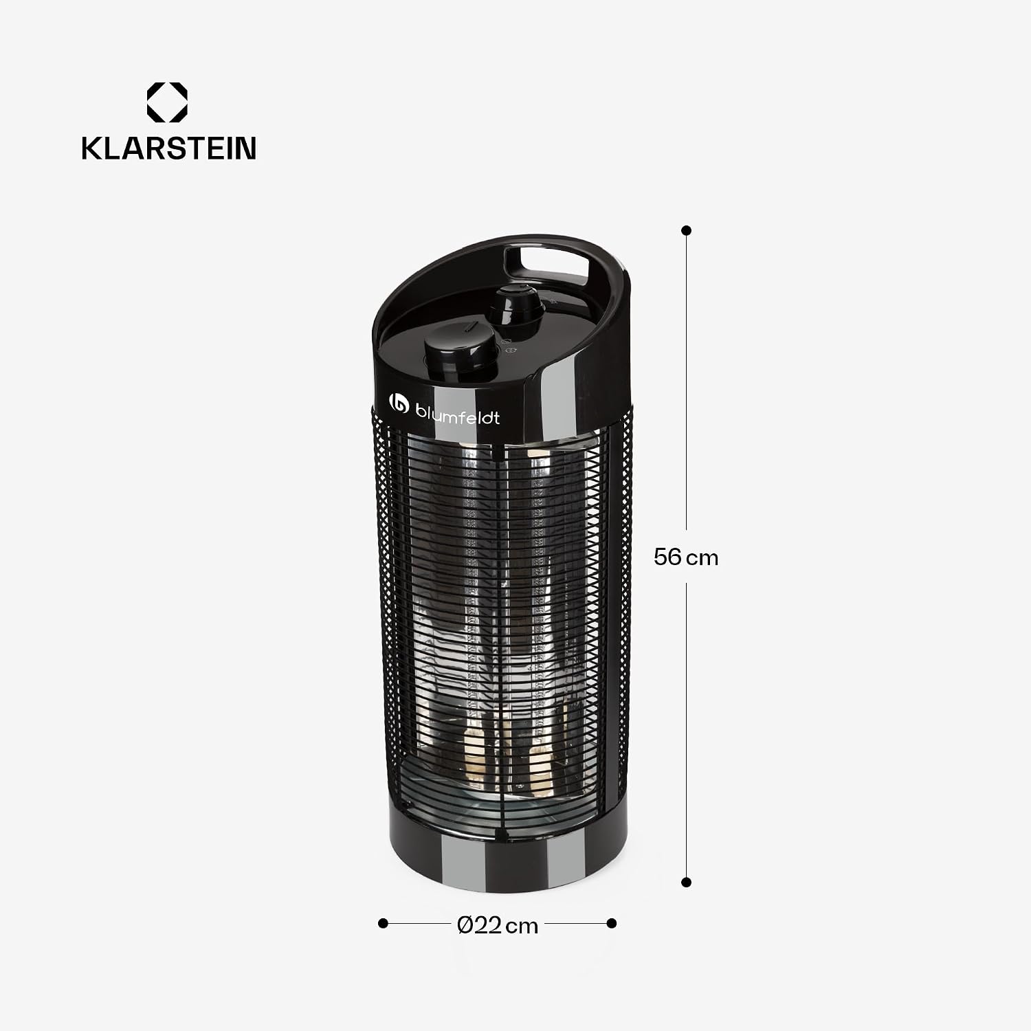 Thumbnail 6 de blumfeldt Heat Guru 360 – promiennik podczerwieni 600/1200 W, oscylacja 360°