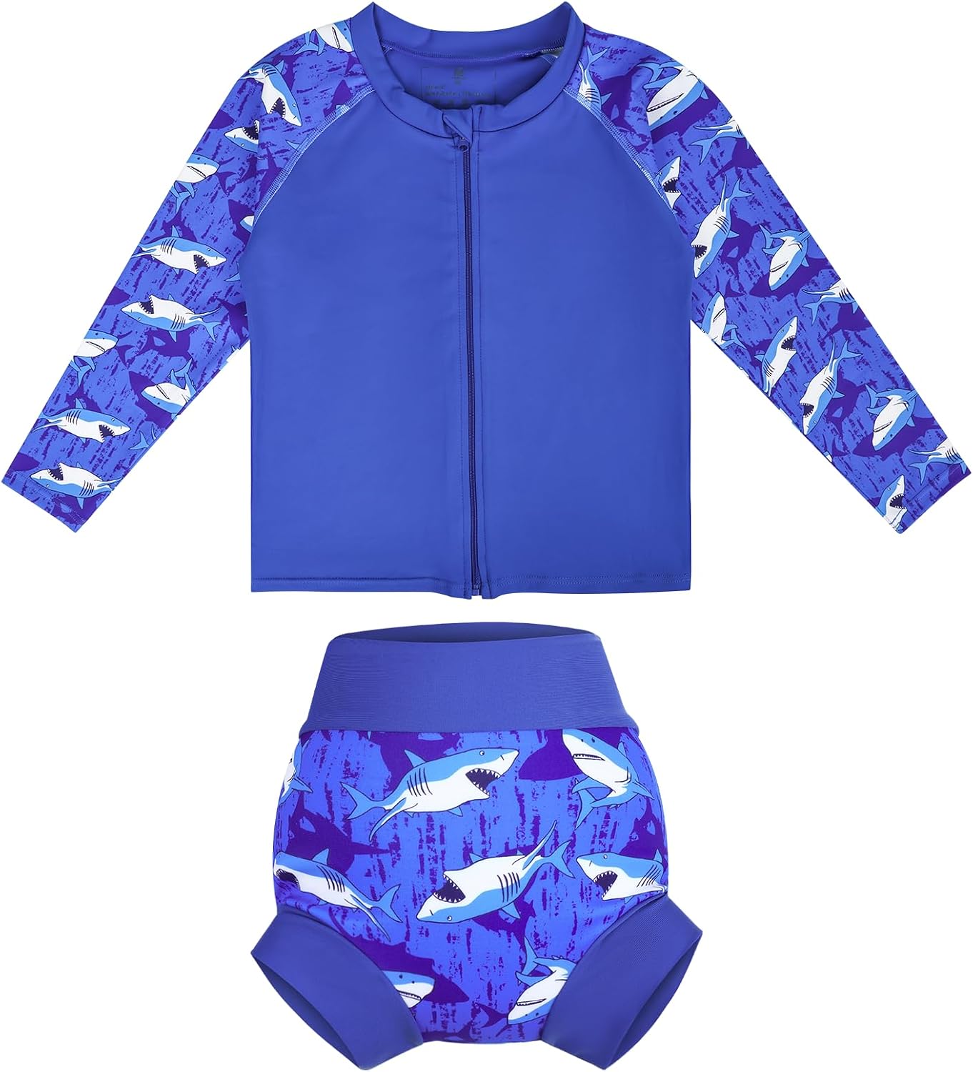 Thumbnail 6 de Flyish Direct Baby Boys Swimming Costume with Zip-Up Rash Vest
