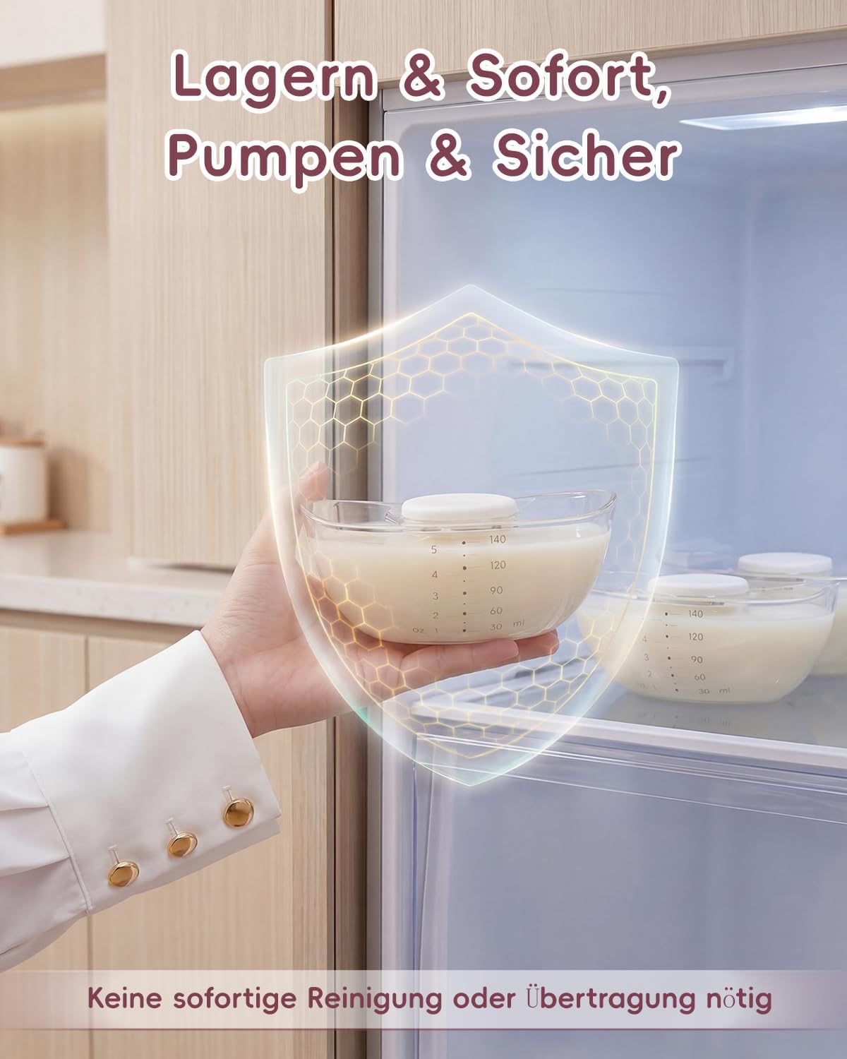 Thumbnail 4 de Lulia Milchpumpe Elektrische Doppel – kabellose Zweifach-Milchpumpe mit 4 Modi, 9 Stufen und 17/19/21/24 mm Flanschen