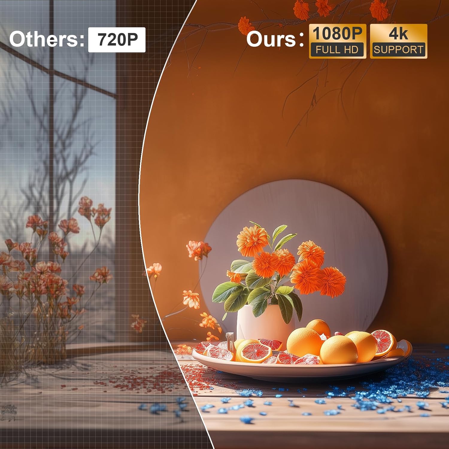 Thumbnail 4 de XuanPad Mini Black Smart Projector 4K Support: Netflix Ready, Auto Focus and 360° Stand