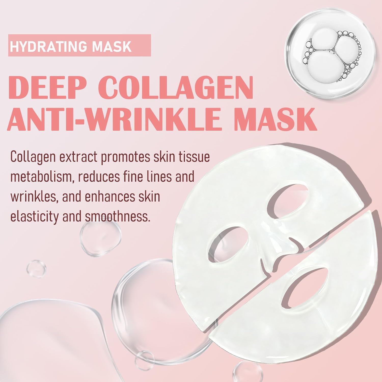 Thumbnail 4 de 8 Pezzi Maschera Collagene Viso Bio-Collagen Real Deep Mask: collagen mask overnight per idratazione e notte