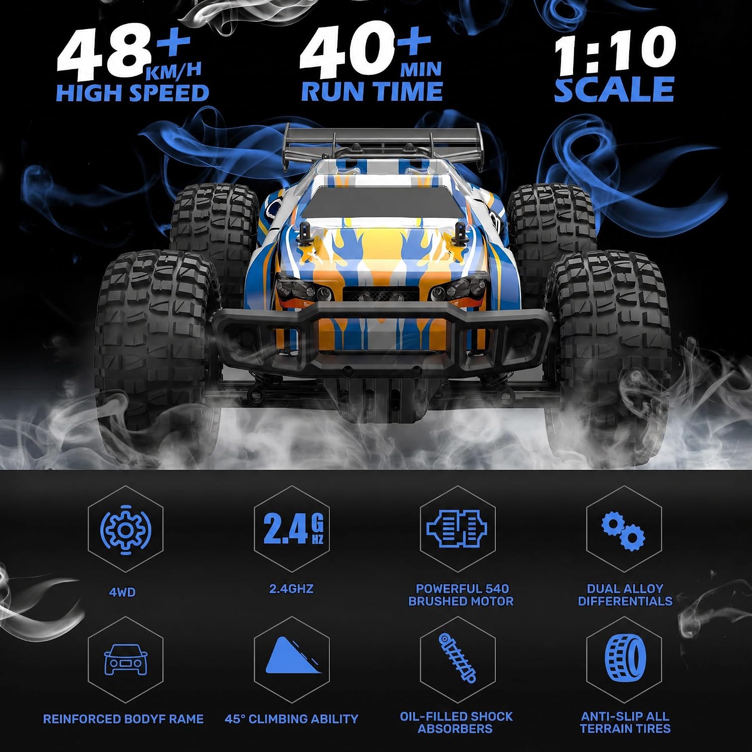 Thumbnail 4 de DEERC 9205E RC Auto 1:10 mit 48 km/h