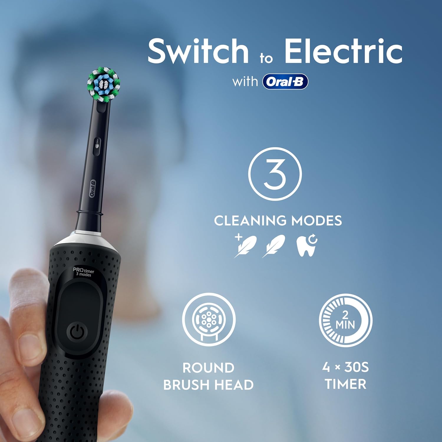 Detalle de Oral-B Vitality Pro Black Electric Toothbrush