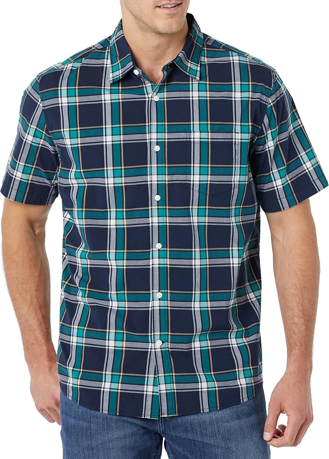 Thumbnail 3 de Amazon Essentials men’s short-sleeve stretch poplin shirt (Big & Tall)