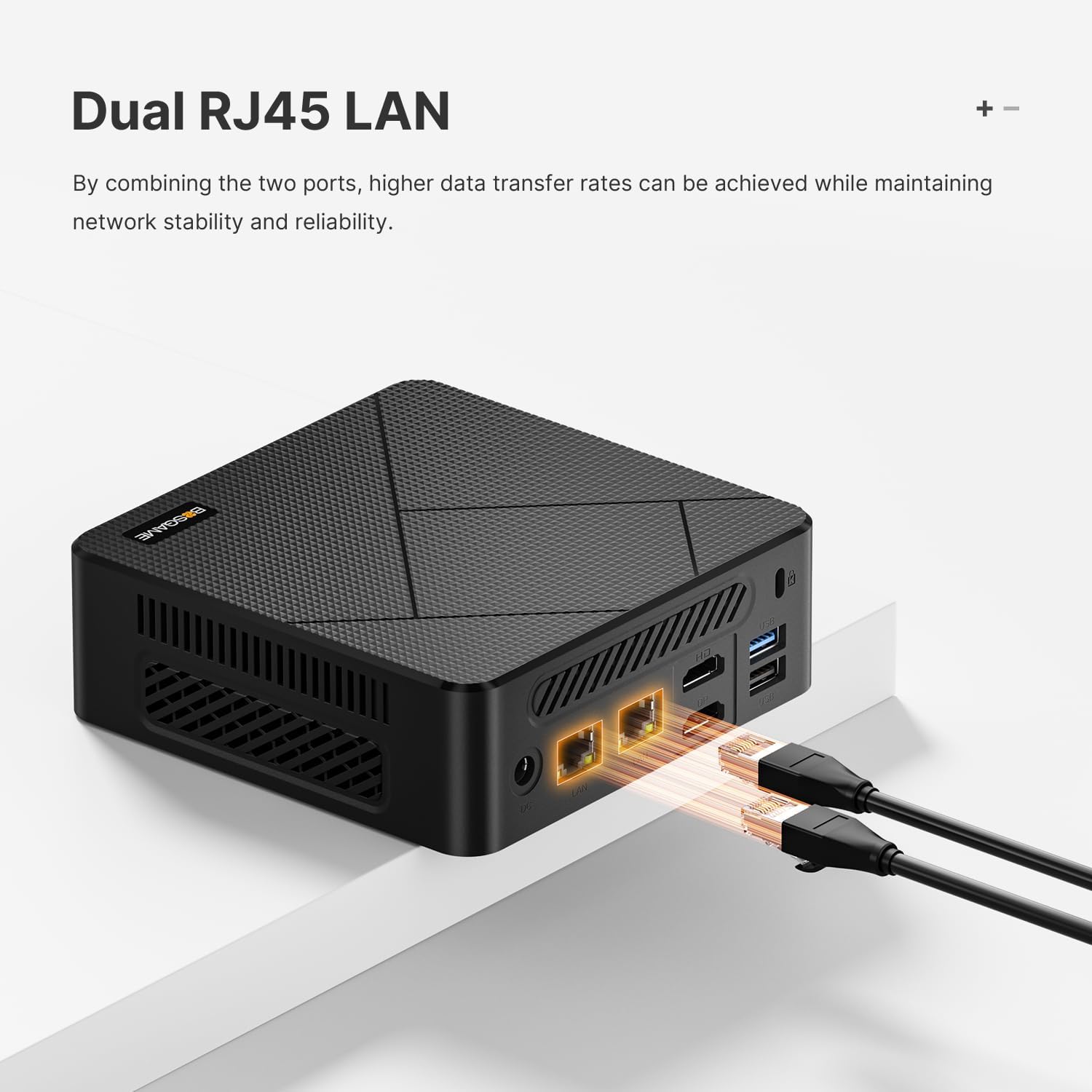 Detalle 2 de BOSGAME E4 Mini PC 16GB