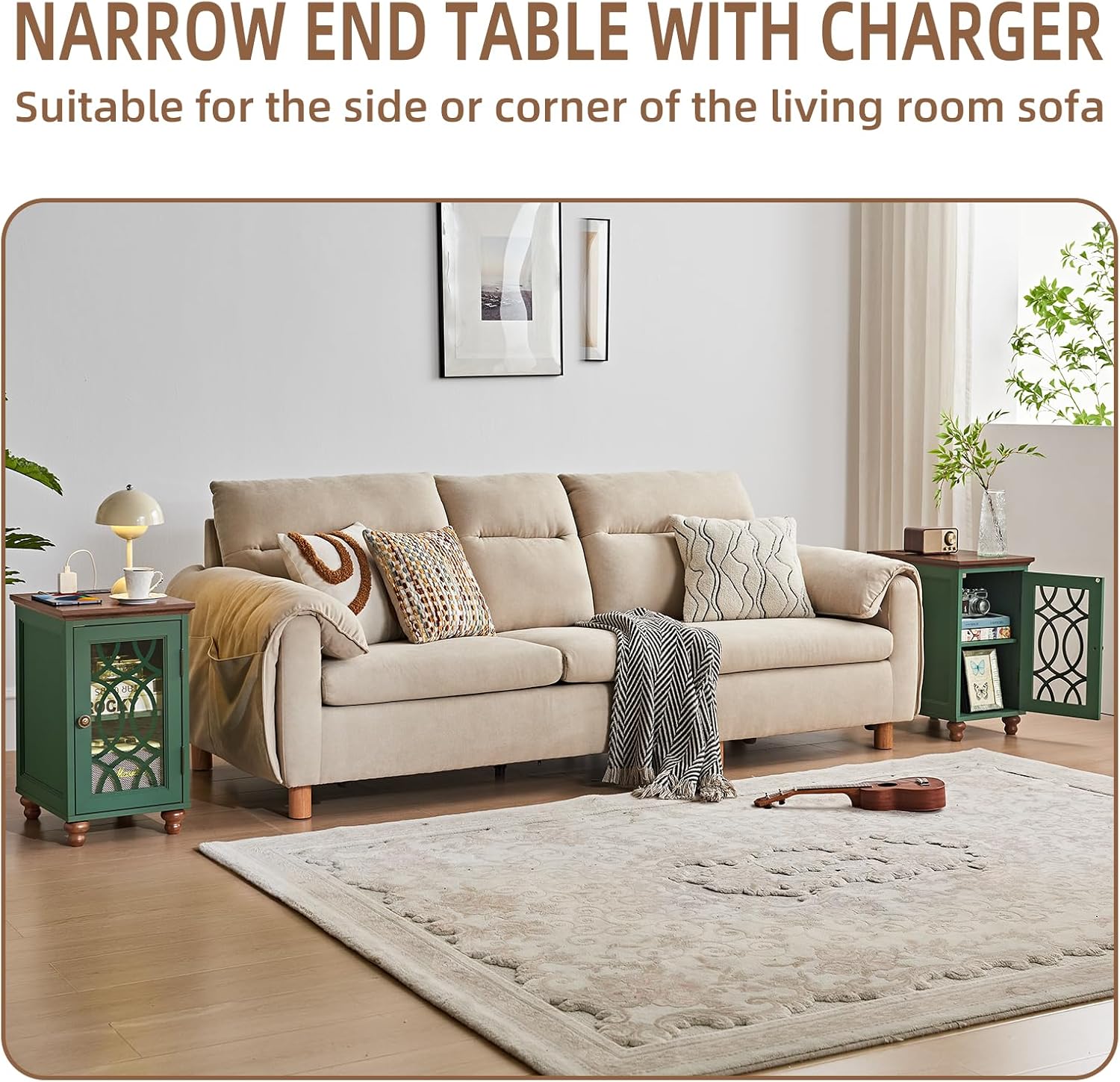 Thumbnail 4 de Joaxswe Narrow Side Table 18 x 14-Inch