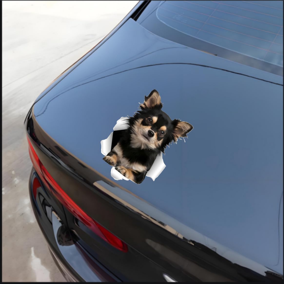 Thumbnail 4 de TIZIKJ Chihuahua Auto-Aufkleber 3D 18 cm