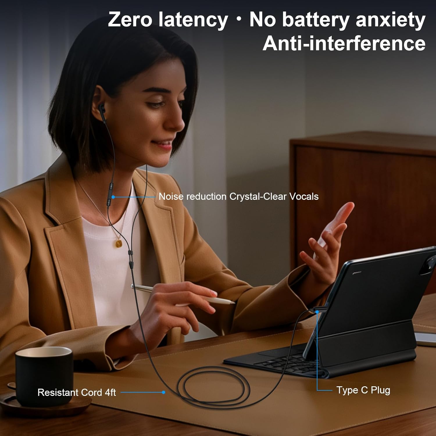 Thumbnail 6 de USB-C Wired Earbuds 3.5 mm? Microphone