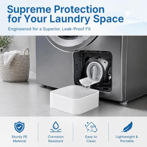 Detalle de ZFFAFUR Washing Machine Drain Pan: Universal Catch Basin for Front-Loaders