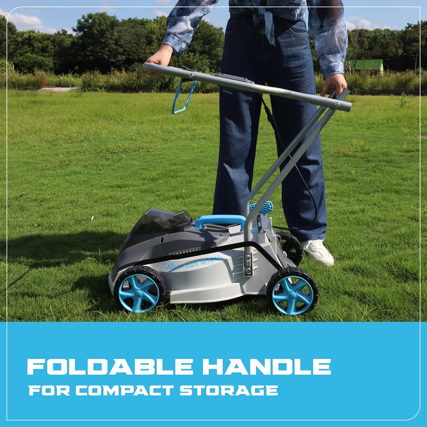 Thumbnail 6 de Swift 40V Cordless Lawnmower (Brushless) – 32cm cutting width, 30L grass box, 1x 2.0Ah battery & charger
