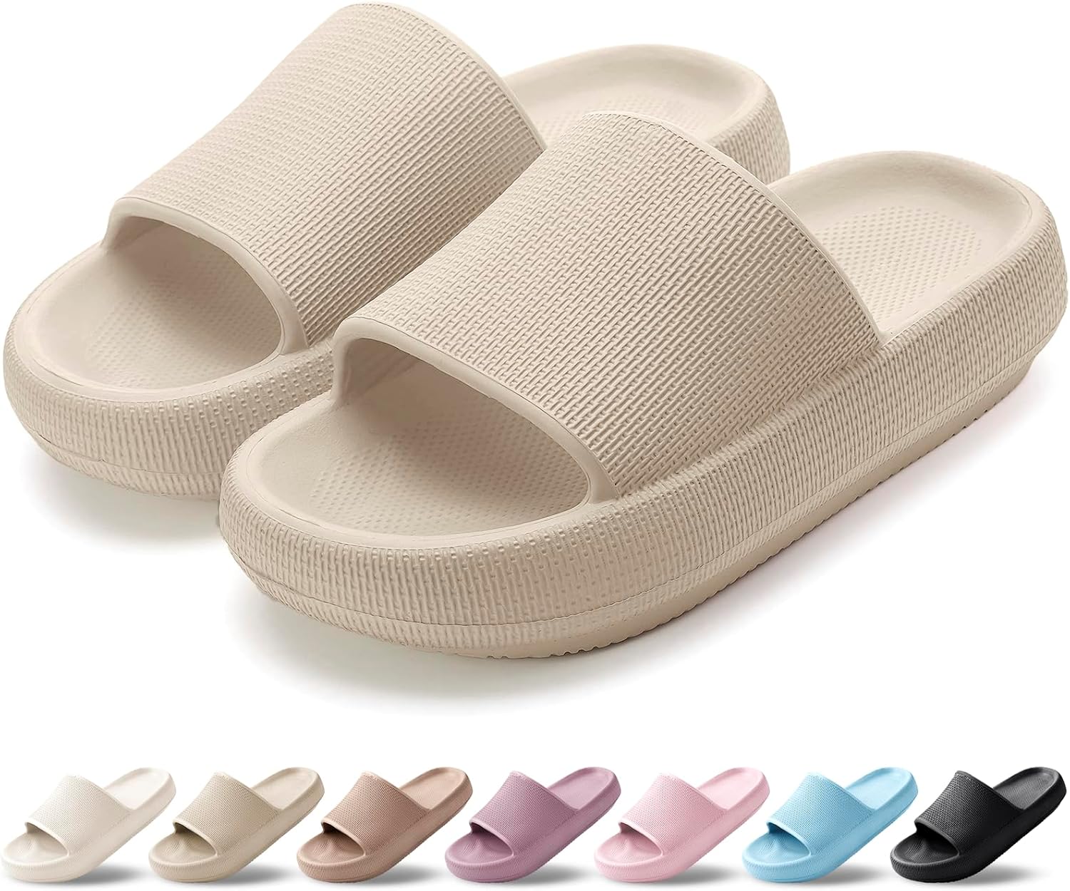 HEOAARG Claquettes/Chaussons Nuage Léger – Confort Eva pour Maison, Jardin et Plage