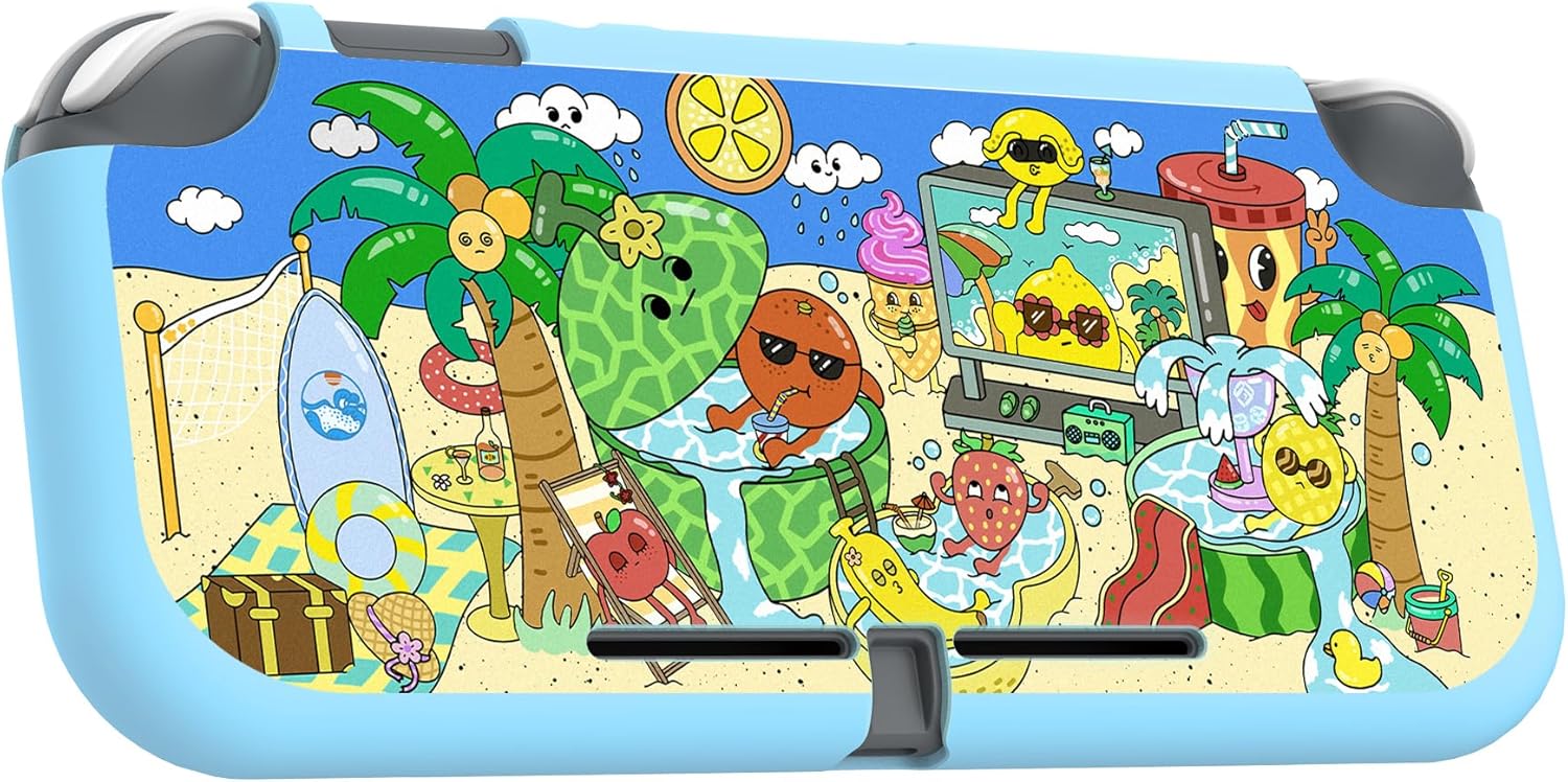 Thumbnail 6 de Playvital Fruity Party protective case for Nintendo Switch Lite (custom soft TPU)