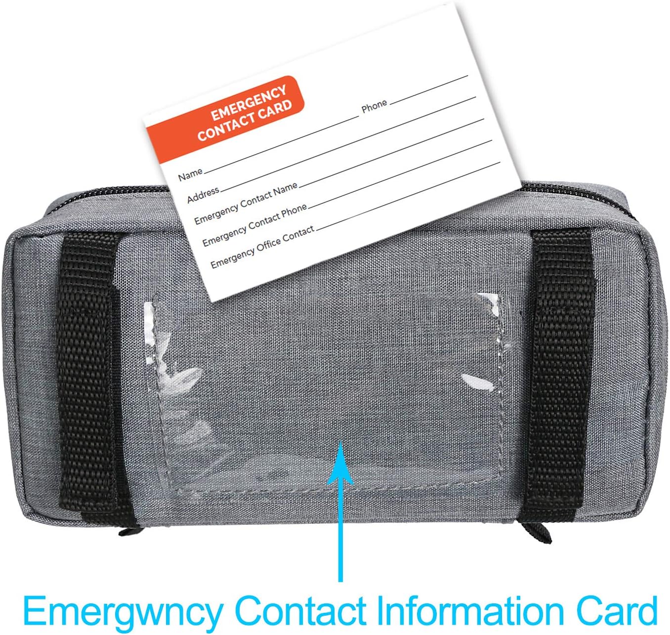 Thumbnail 5 de YOUSHARES Insulin Cooling Travel Case – Portable Diabetic Supplies Organizer Cooler Bag (Grey)