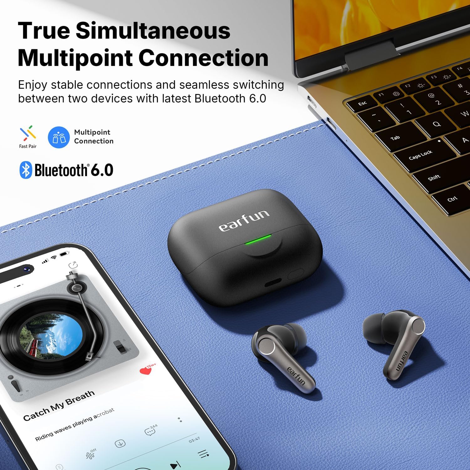 Thumbnail 6 de EarFun Air Pro 4+ 54H noise‑cancelling earbuds
