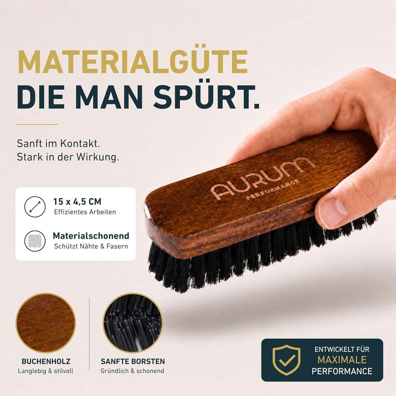 Thumbnail 4 de Aurum-Performance® Textilbürste für Auto & Polster gegen Schmutz, Flecken und Tierhaare
