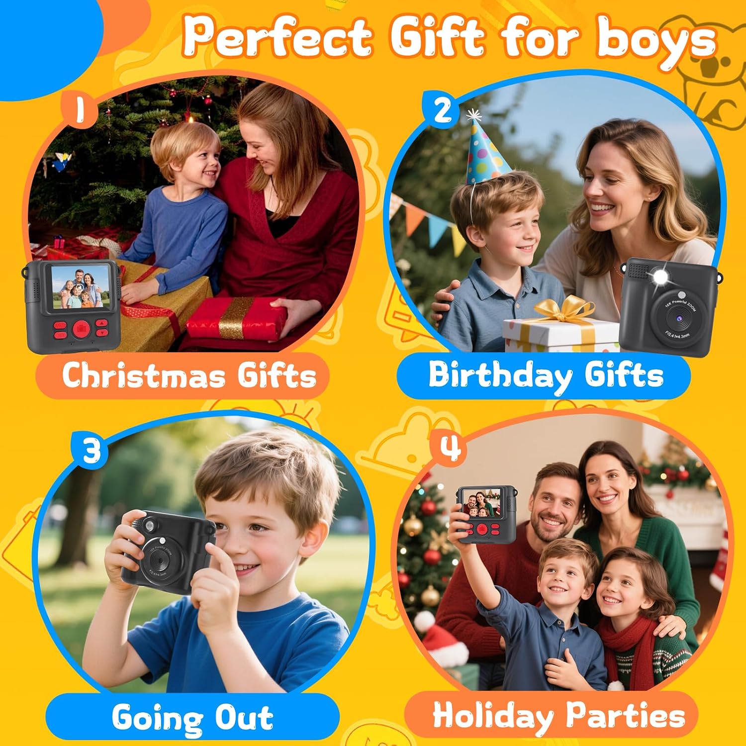 Thumbnail 5 de Kids Camera Instant Print 1080P for Kids
