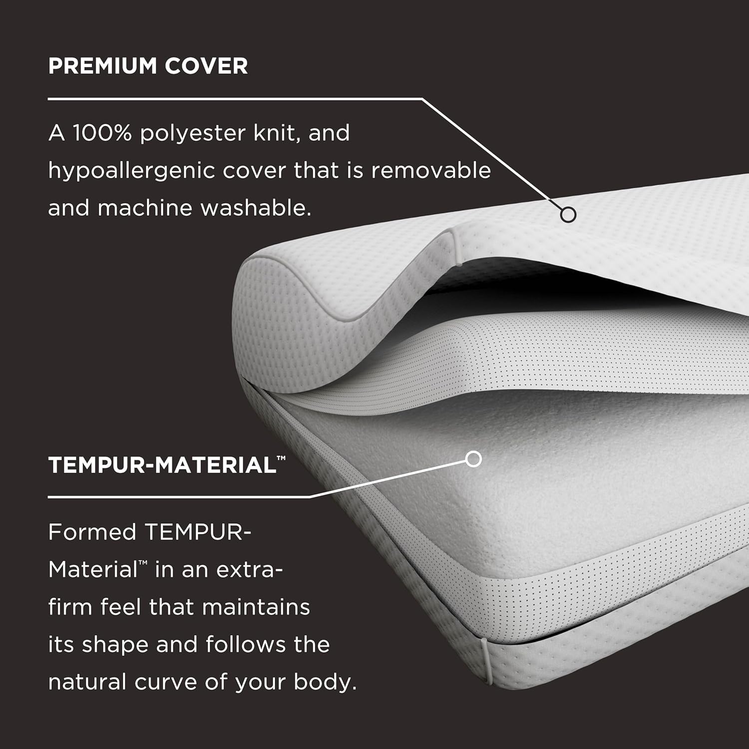 Thumbnail 6 de Tempur-Pedic TEMPUR-Ergo Neck Pillow (Large Profile) — White