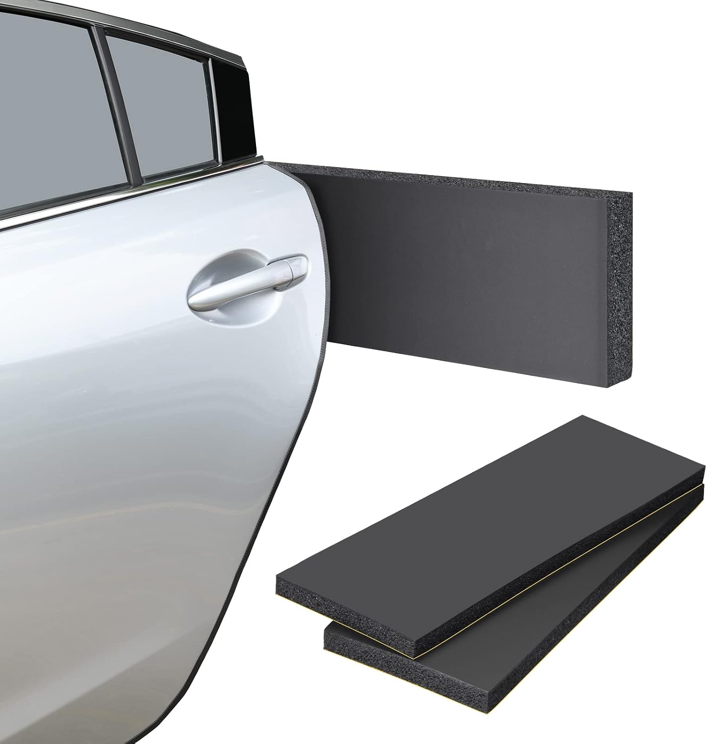 2er Set Garagen Wandschutz Selbstklebend, 42 × 15 × 2 cm – EVA-Schaum, selbstklebend