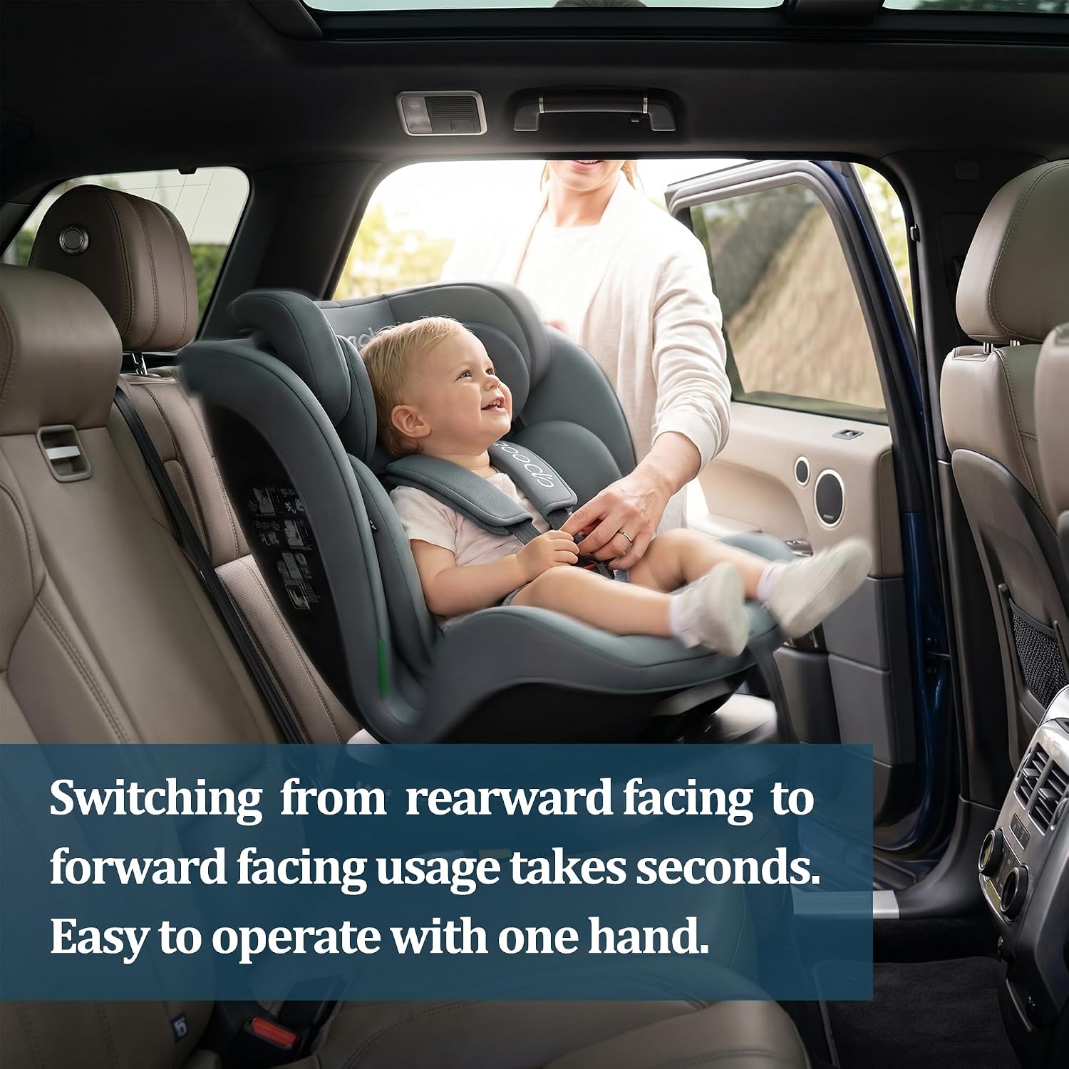 Thumbnail 5 de Reecle Kindersitz 360° drehbar i-Size mit ISOFIX | 0–12 Jahre, 0–36 kg, 5 Liegepositionen