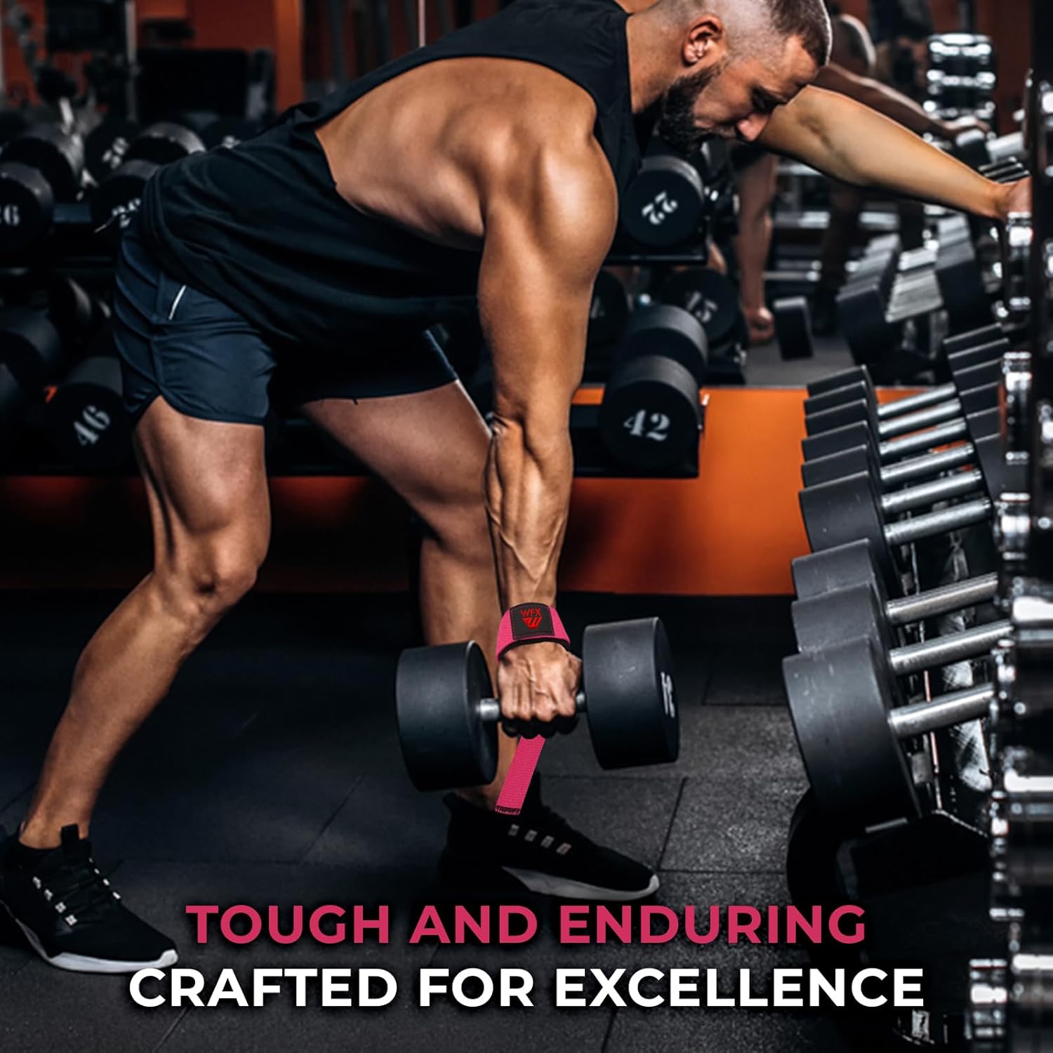 Thumbnail 3 de WFX Weight Lifting Straps Wrist Support
