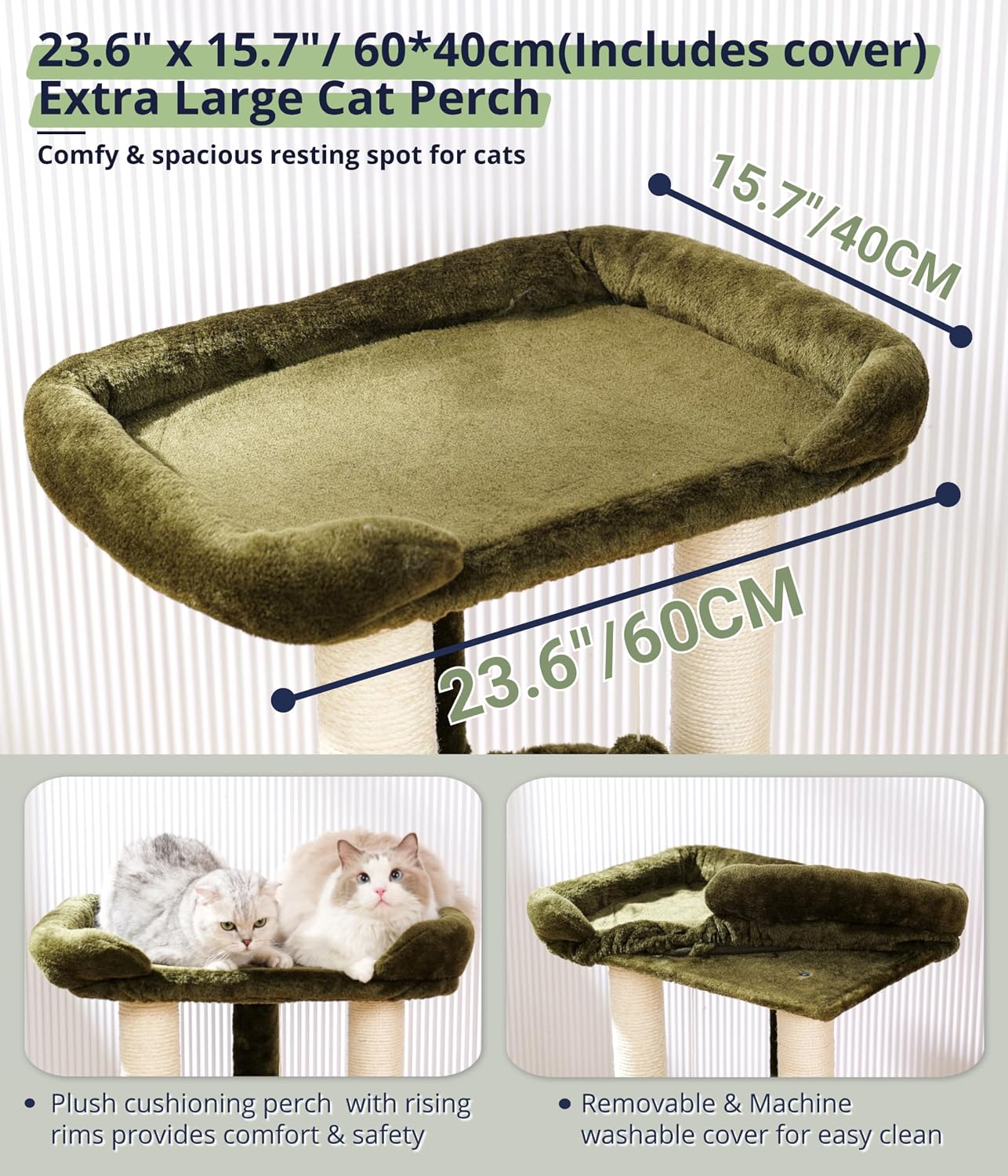Thumbnail 4 de Happi N Pets 71CM Cat Tree Tower for Big Cats 🐱