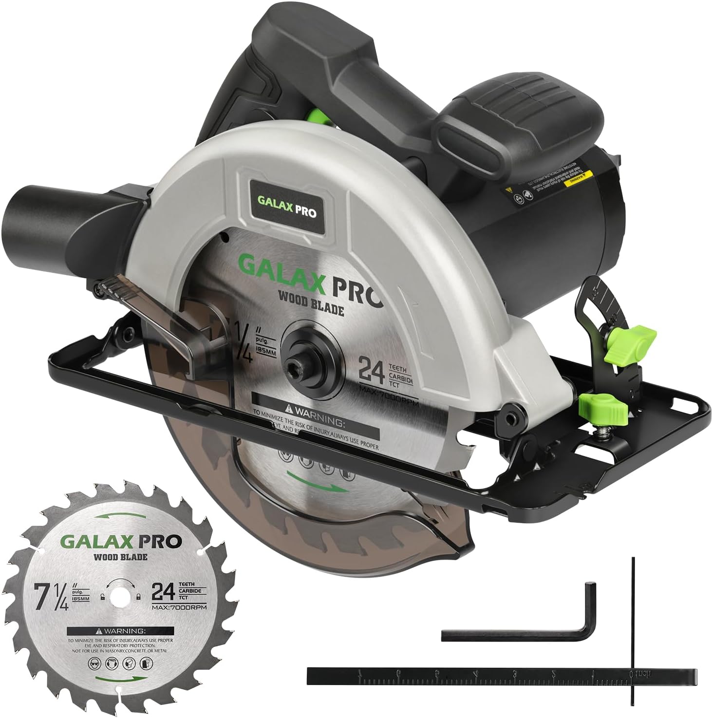 Detalle 2 de GALAX PRO Sierra Circular 1400W 185 mm